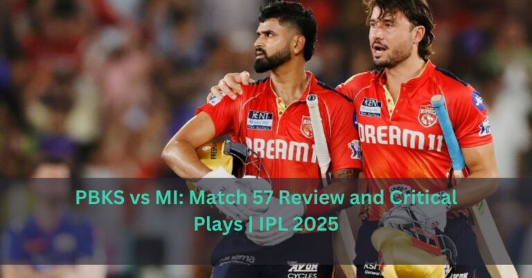 PBKS vs MI: Match 57 Review and Critical Plays | IPL 2025