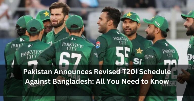 Pakistan Announces Revised T20I Schedule Against Bangladesh: All You Need to Know